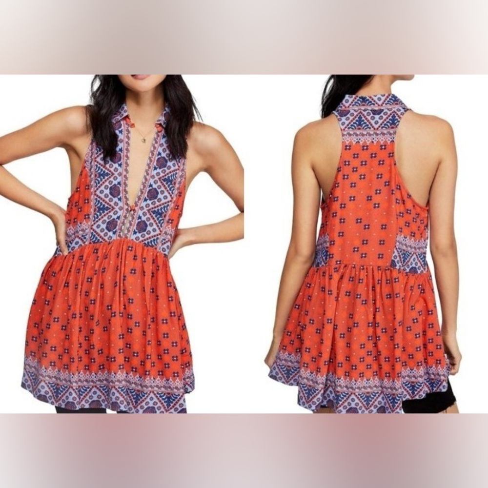 NWT Free People Charlotte Tunic Dress LG